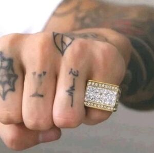 Mens Stainless Steel Hip Hop Ring Size 12